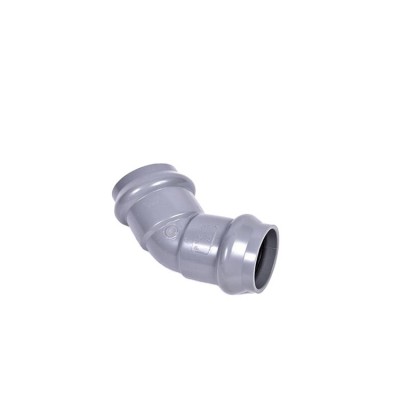 Plastic Pipe Fitting UPVC/PVC-U/PVC Double Socket 22.5 Degree Elbow